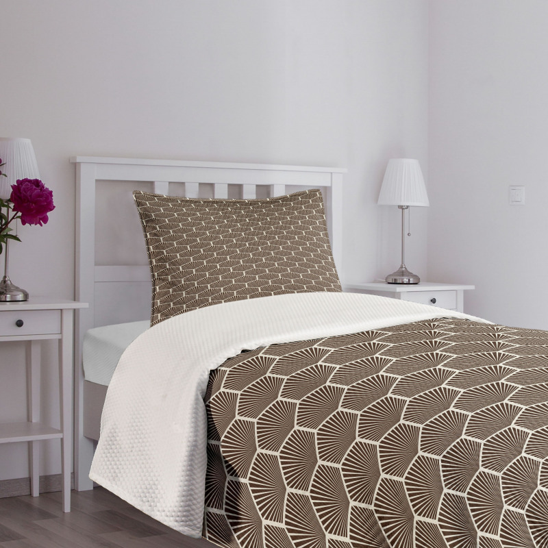 Stripped Hexagons Bedspread Set