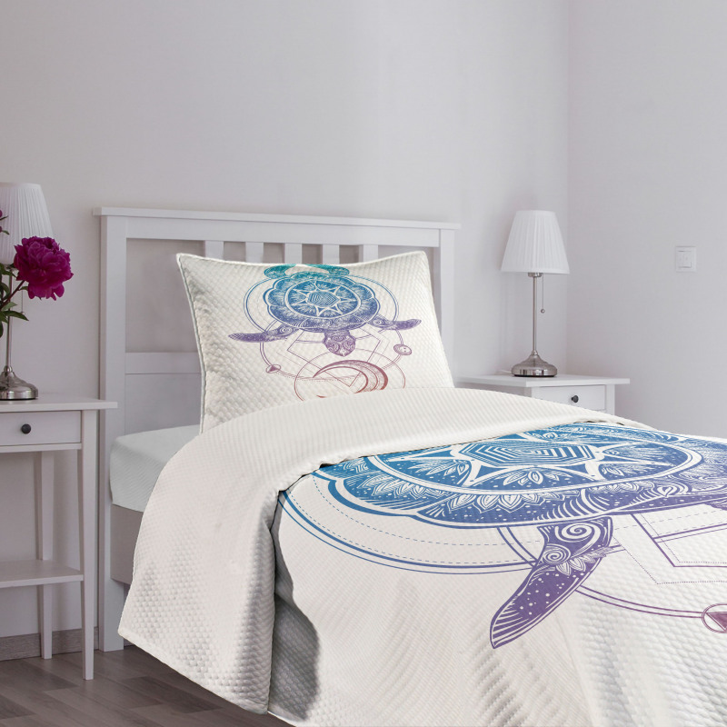 Geometry Animal Bedspread Set