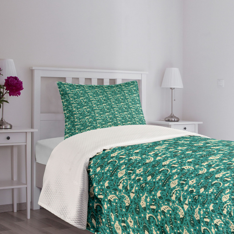 Underwater Animals Bedspread Set