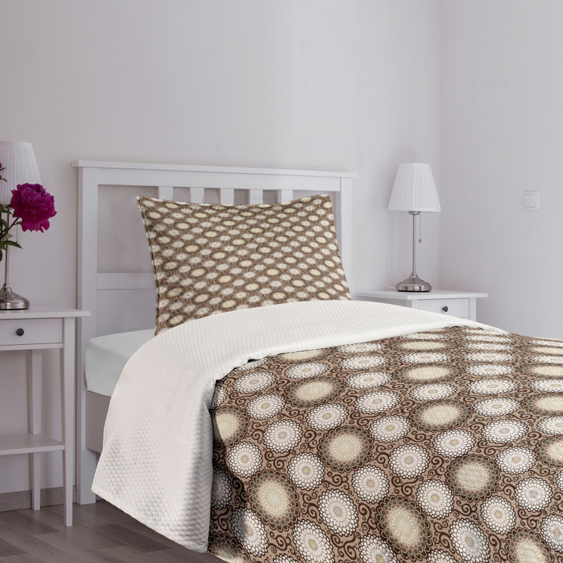 Dahlia Flowers Bedspread Set