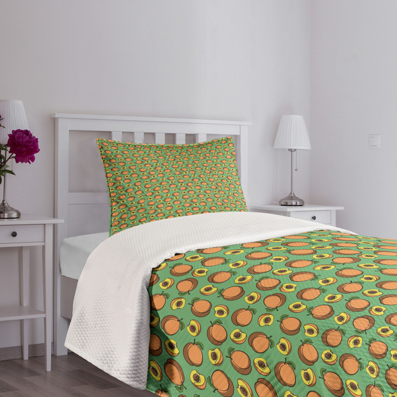 Half Slices Seeds Fruits Bedspread Set