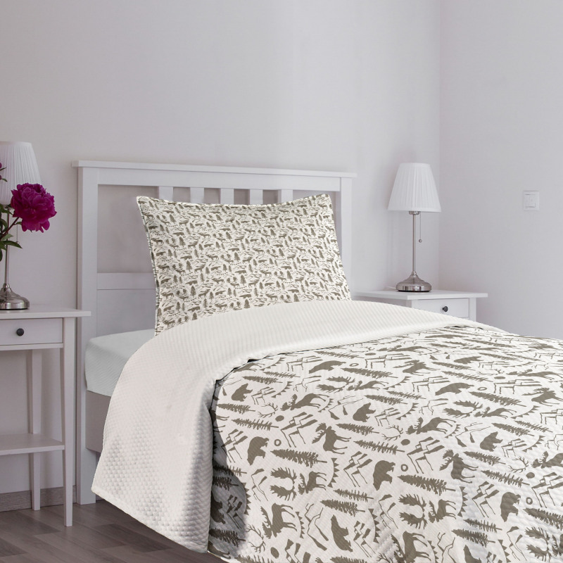 Wild Nature Theme Bedspread Set