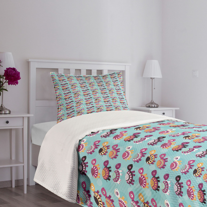 Baby Animals Ethnic Bedspread Set