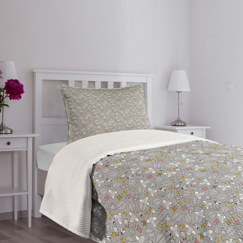 Autumn Forest Leaves Bedspread Set