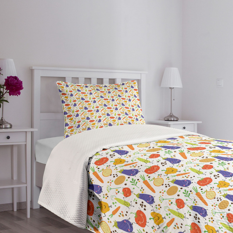 Nursery Cartoon Pattern Bedspread Set