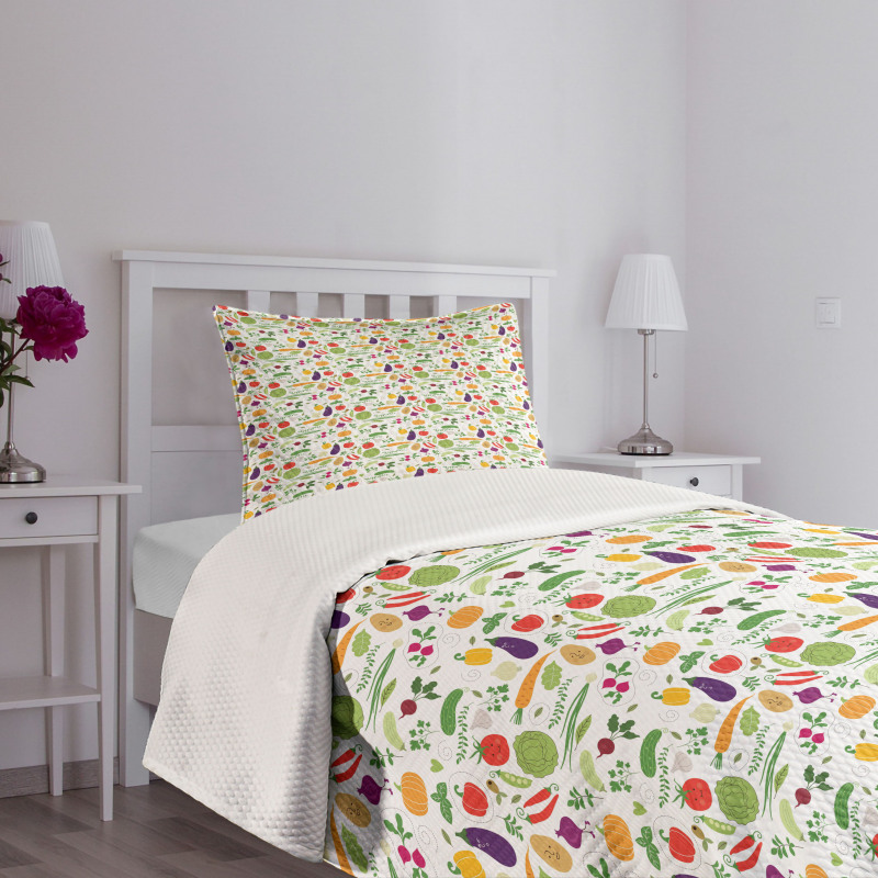 Vegetarian Cabbage Bedspread Set