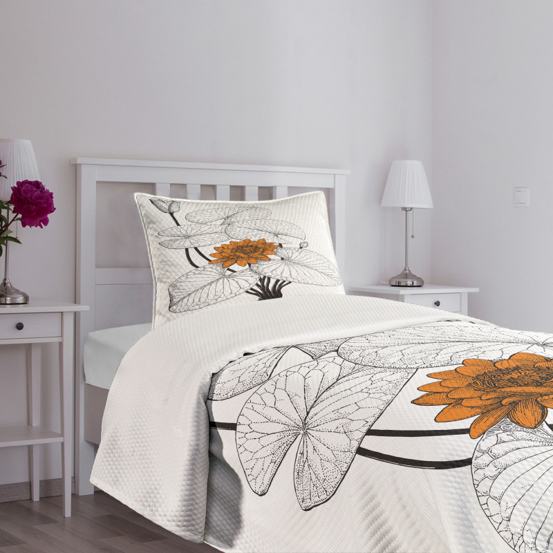 Water Lily Bedspread Set