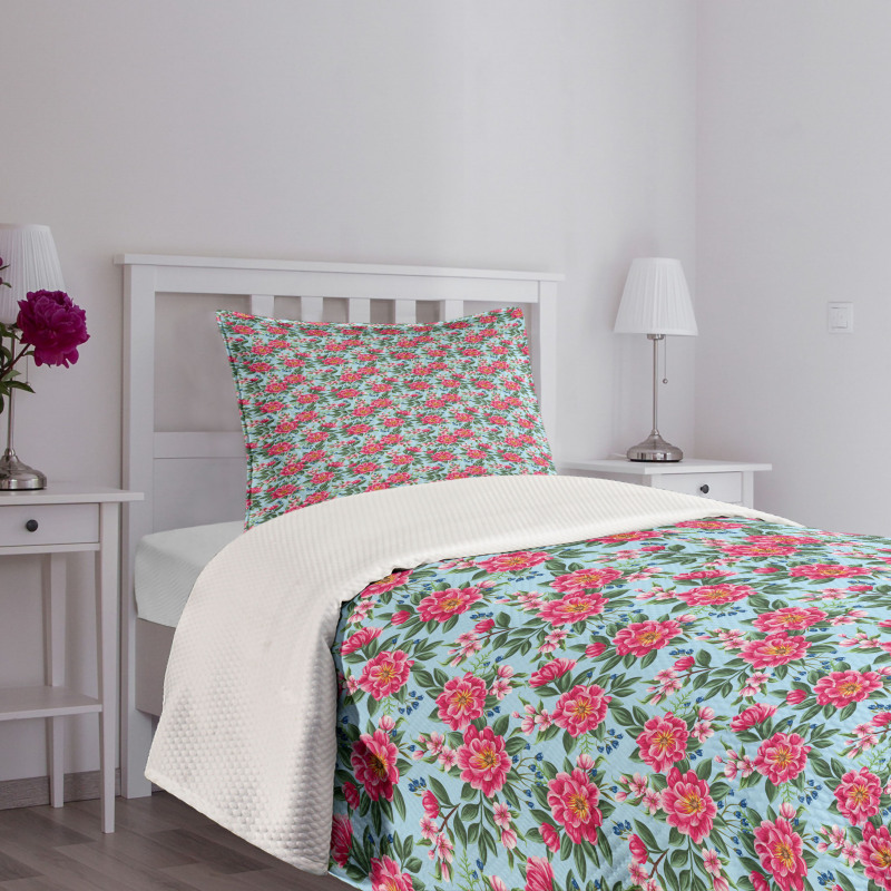 Spring Season Composition Bedspread Set