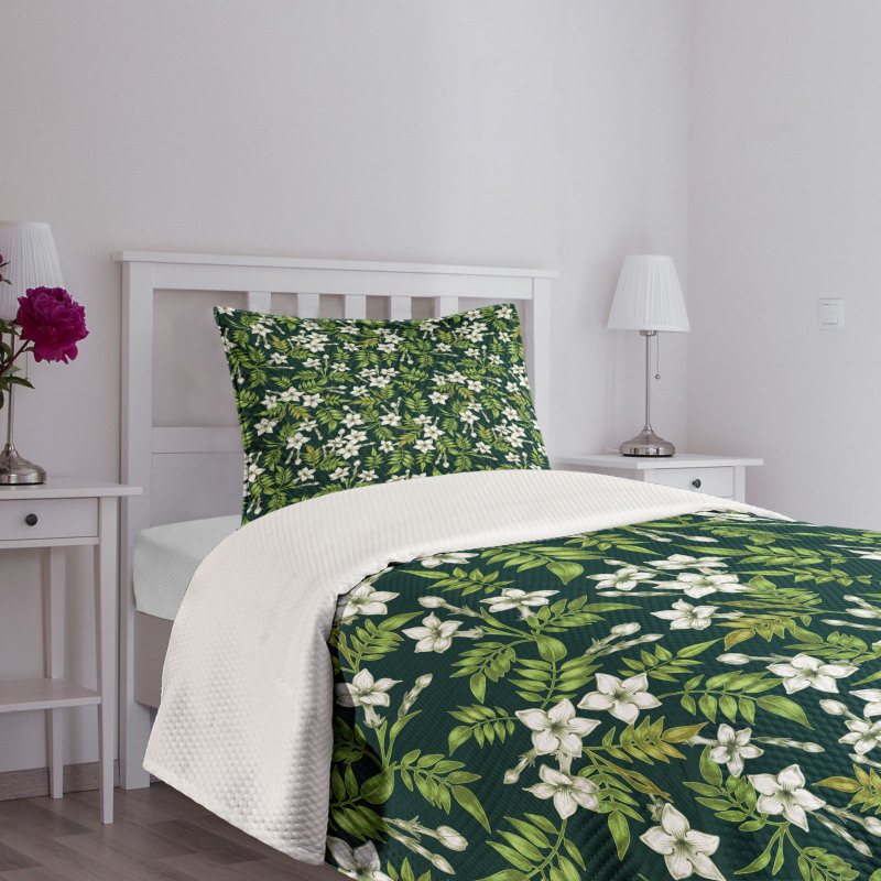 Awakening Floral Buds Bedspread Set