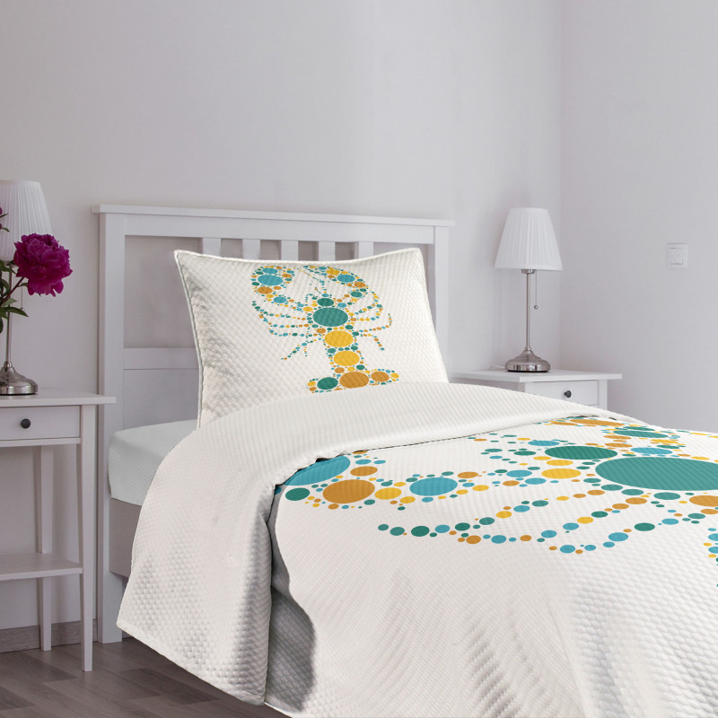 Pointillist Colorful Bedspread Set