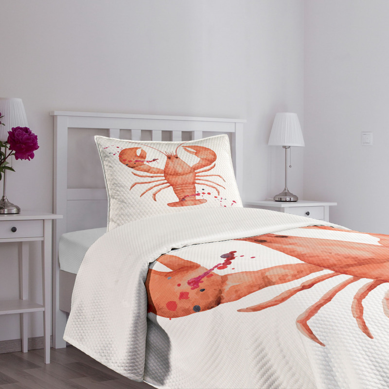 Fresh Organic Seafood Bedspread Set