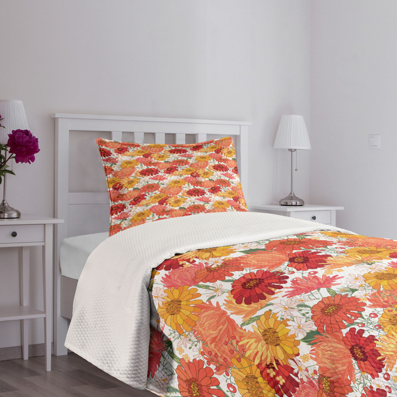 Spring Revival Blooms Bedspread Set