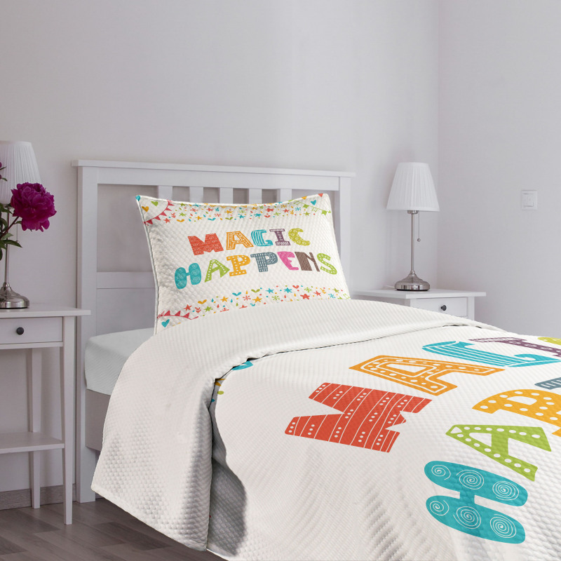 Magic Happens Bedspread Set