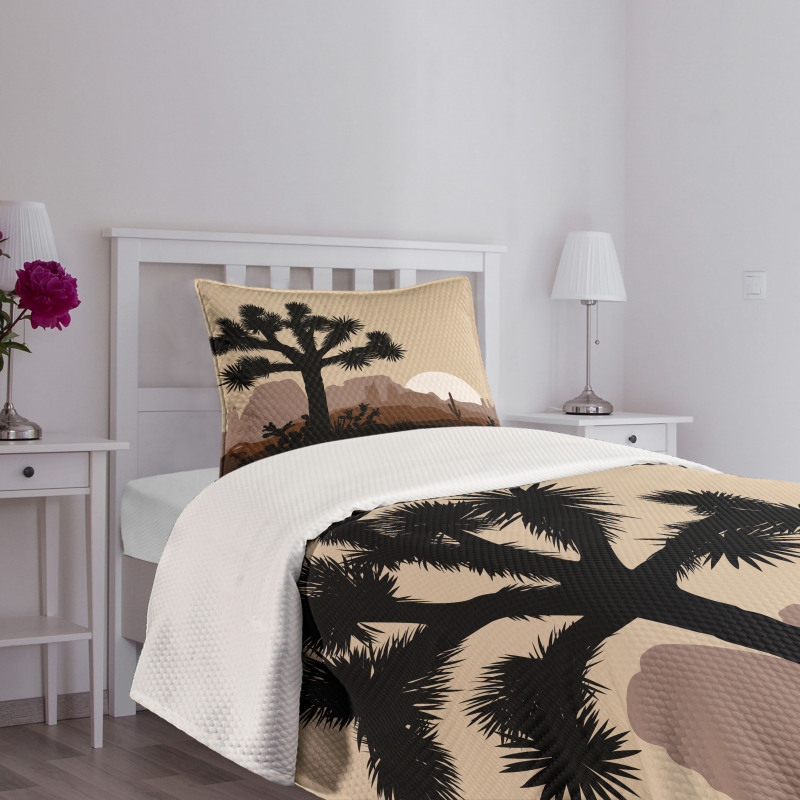 Joshua Tree Morning Scene Bedspread Set