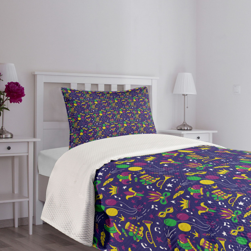 Fat Tuesday Jazz Bedspread Set