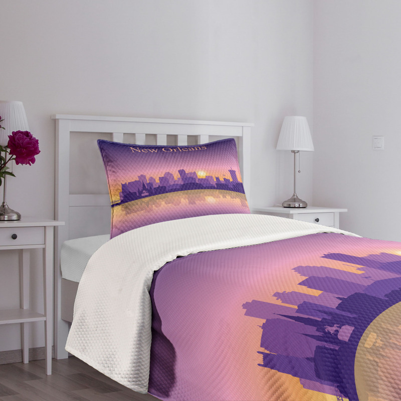 City Architecture Bedspread Set