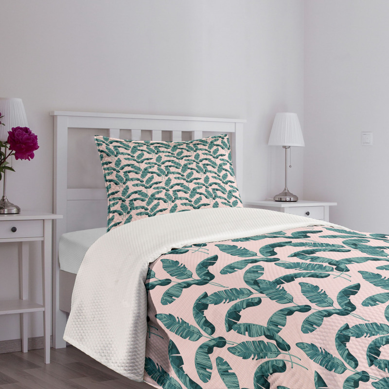 Exotic Banana Leaves Bedspread Set