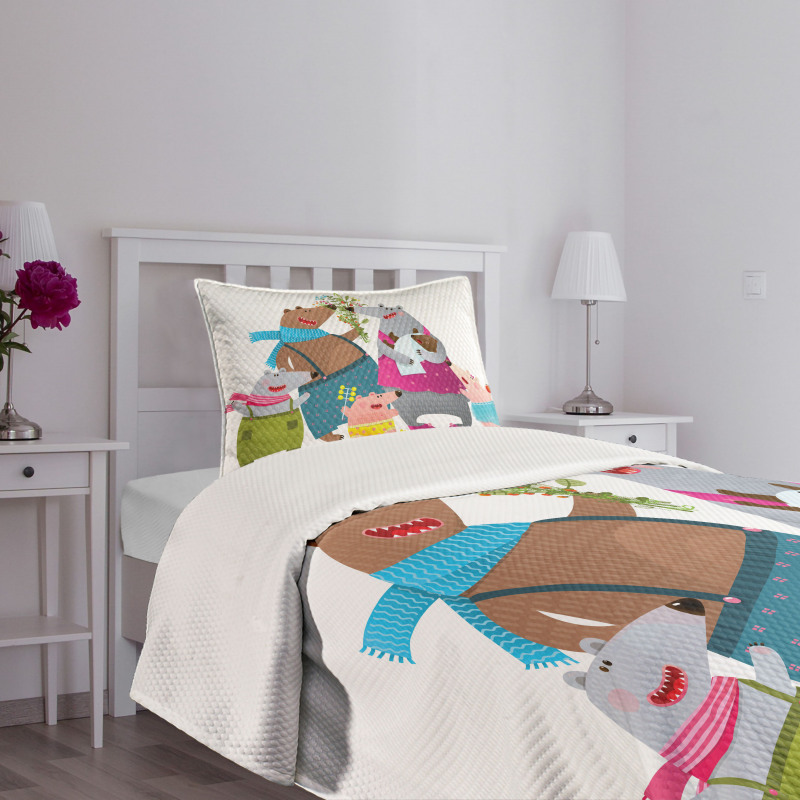 Family Theme Parenthood Bedspread Set