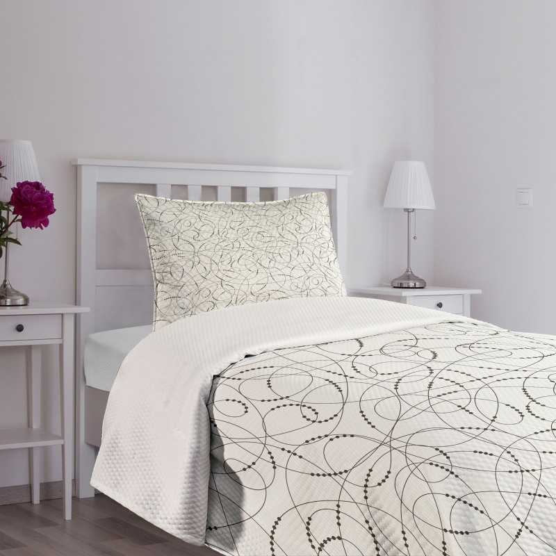 Bead Shapes and Lines Bedspread Set