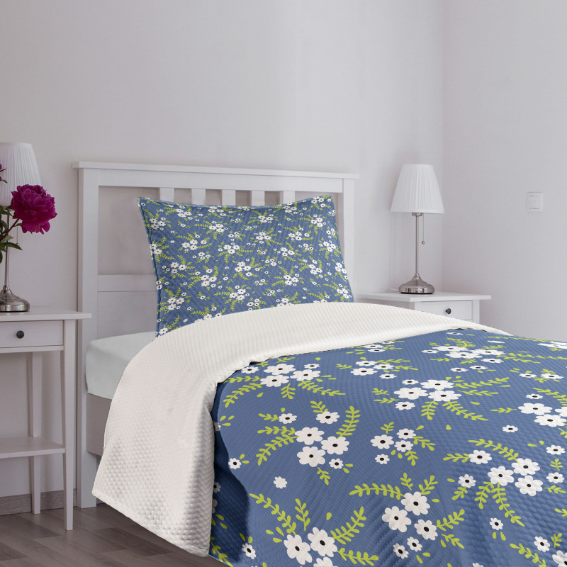 Spring Blooms Field Retro Bedspread Set