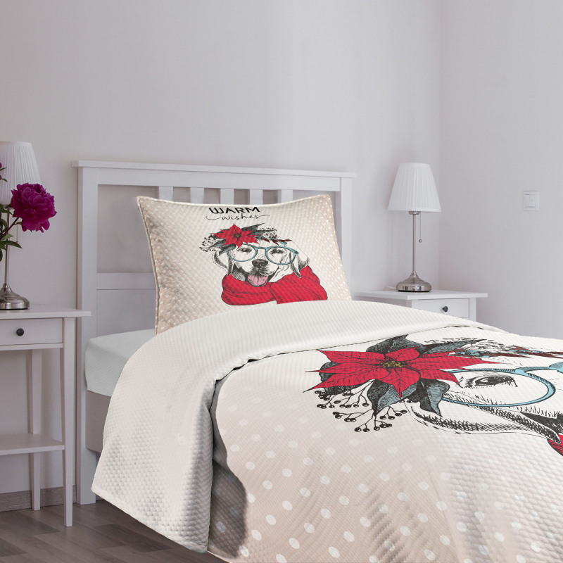 Labrador Wish Words Bedspread Set