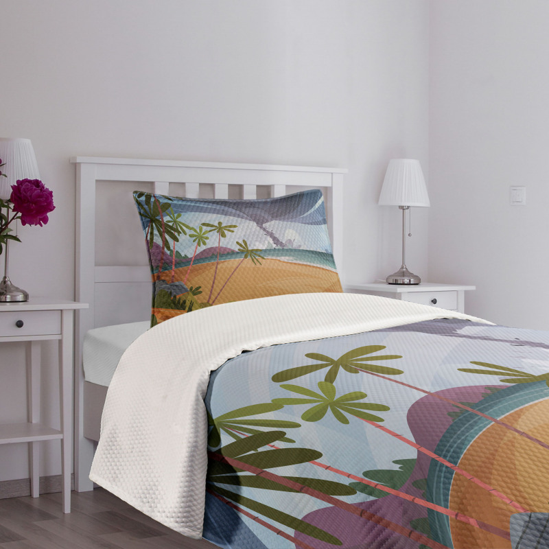 Hurricane in Ocean Beach Bedspread Set