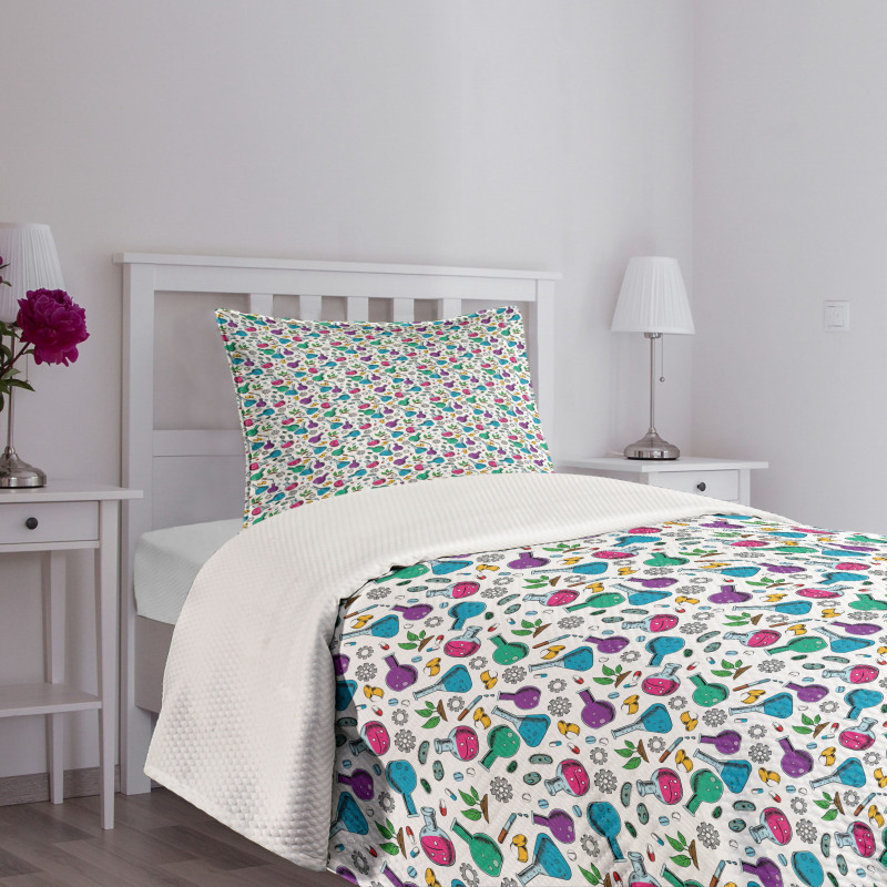 Chemicals Bacteria Cell Plant Bedspread Set