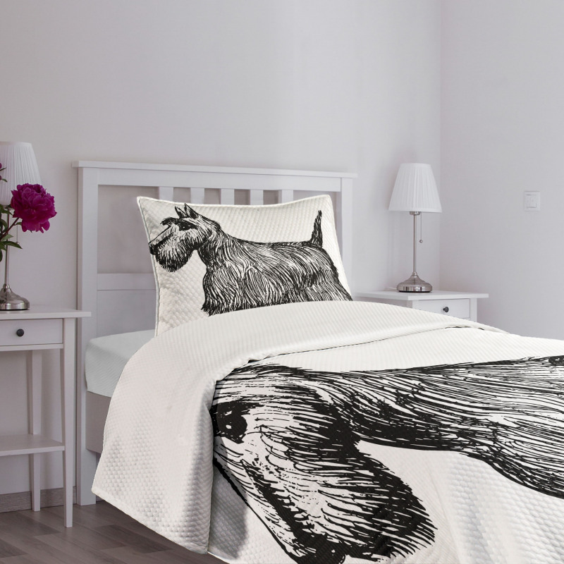 Brush Strokeds Bedspread Set