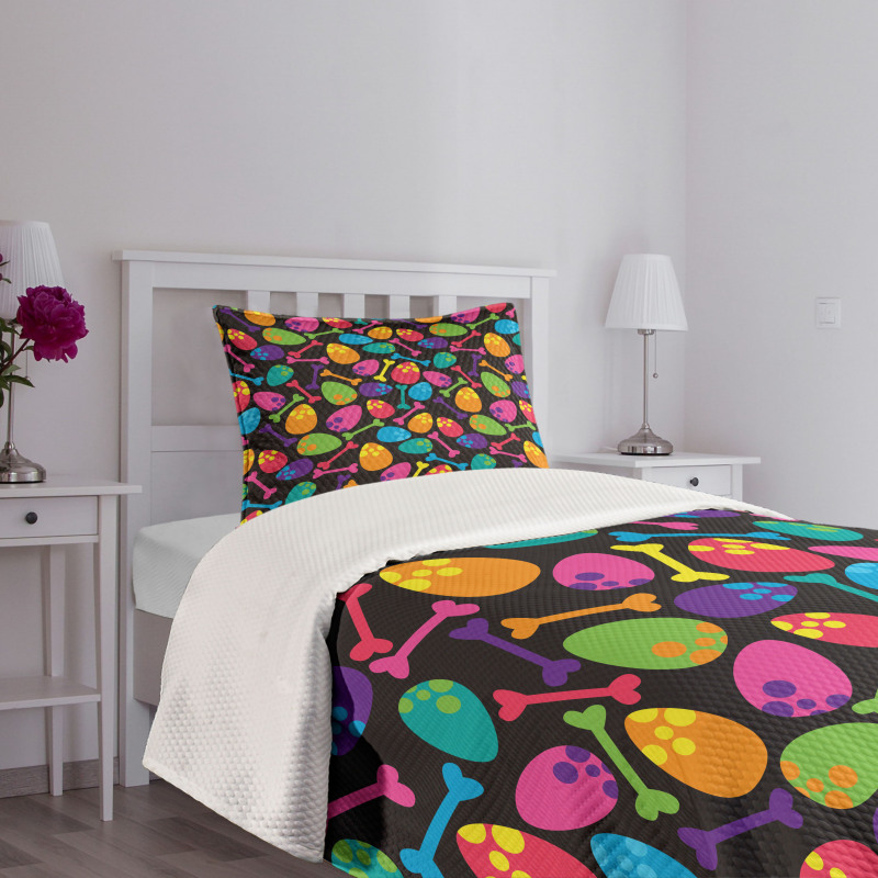 Dinosaur Eggs Bones Bedspread Set