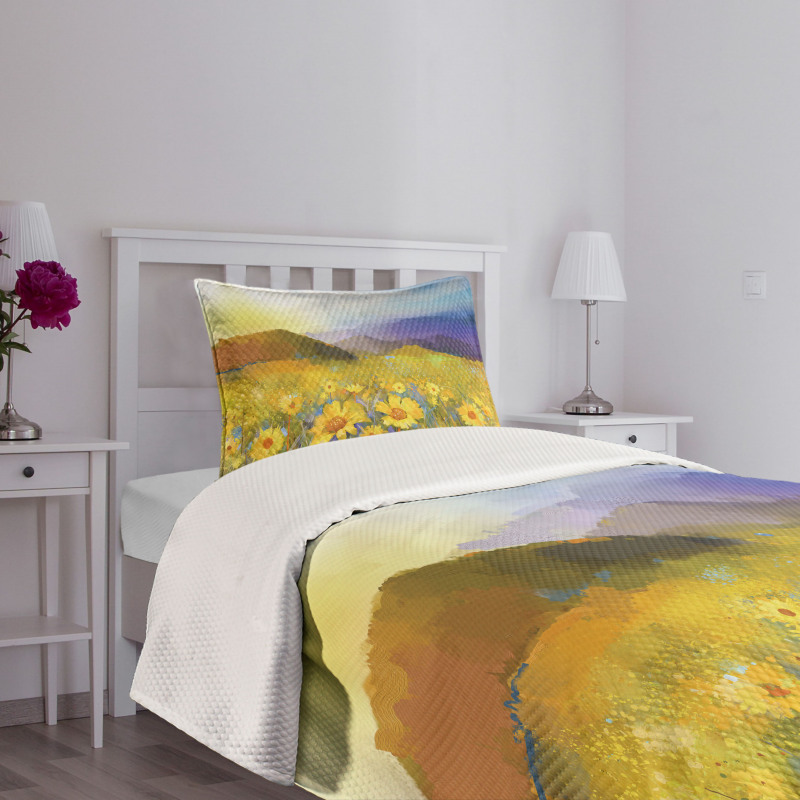 Daisy Blossoming Meadow Bedspread Set