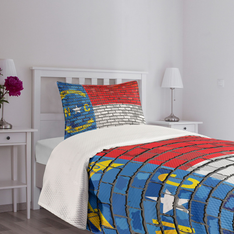 North Carolina Brick Wall Bedspread Set