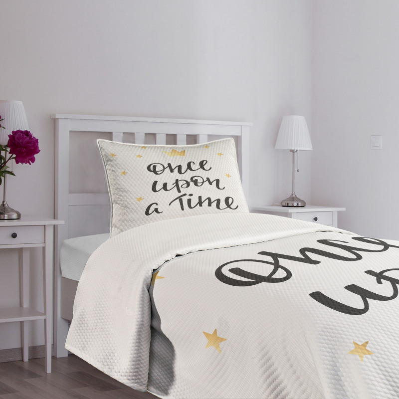 Words with Stars Bedspread Set