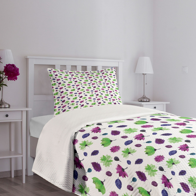 Watercolor Lilies Bedspread Set