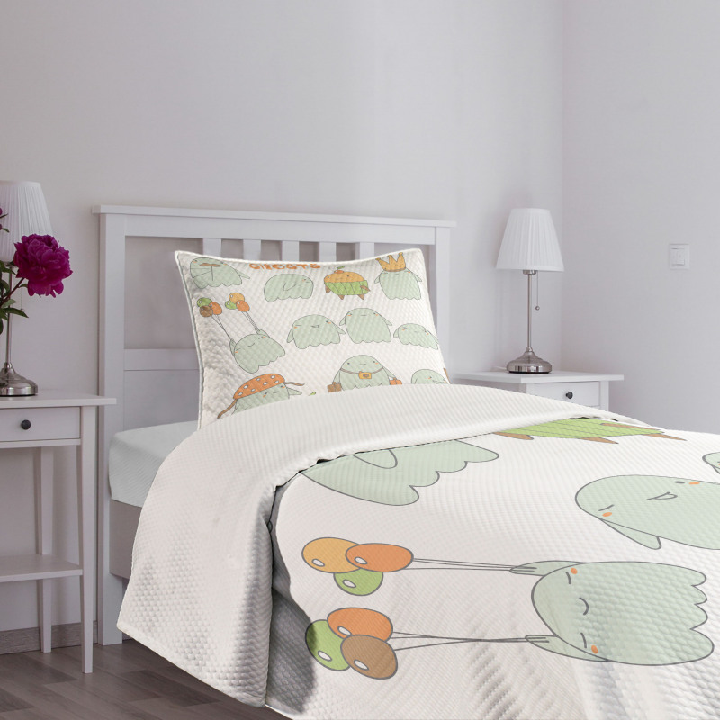 Funny Scary Characters Bedspread Set