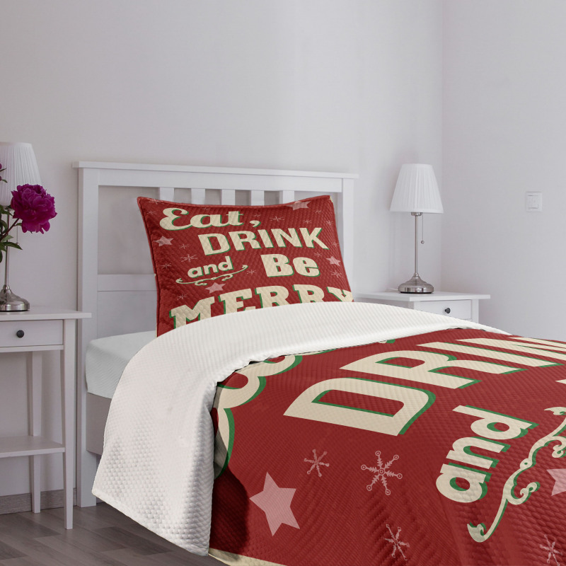 Xmas Theme Bedspread Set