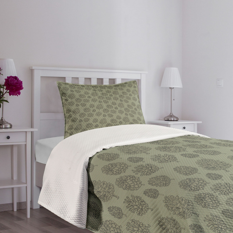 Plants Woodland Design Bedspread Set