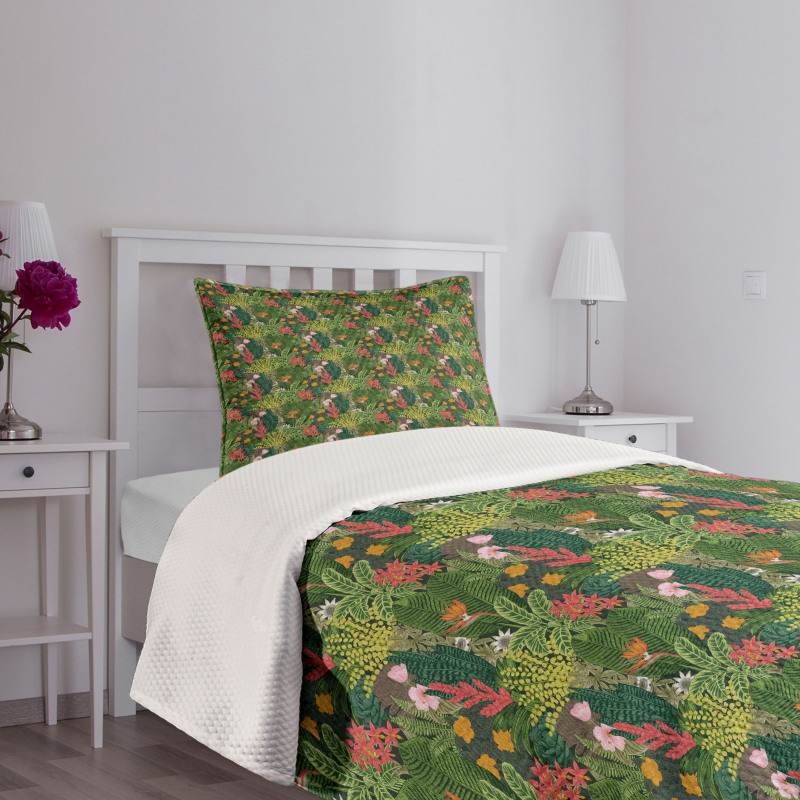 Classic Botanical Blossom Bedspread Set