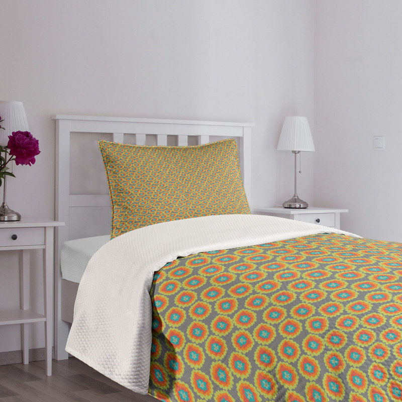 Summer Season Simple Motif Bedspread Set