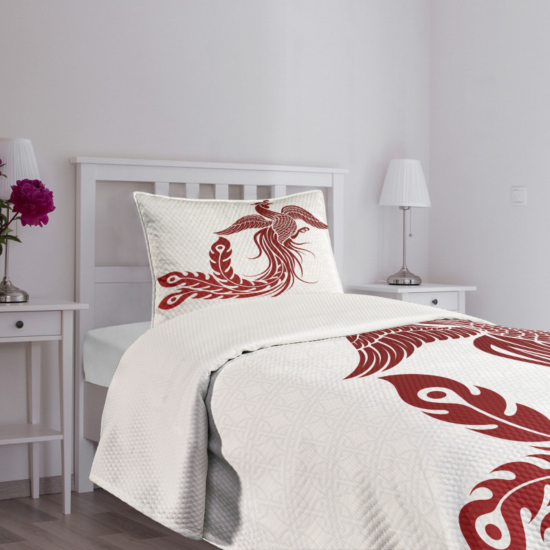 Traditional Chinese Bird Bedspread Set