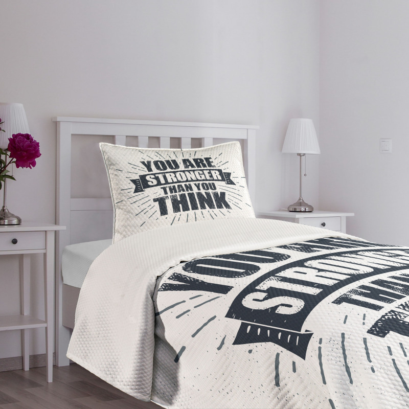 Urban Philosophical Message Bedspread Set