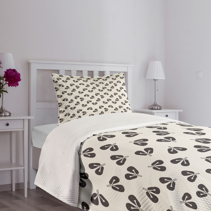 Sketch Human Lungs Pattern Bedspread Set