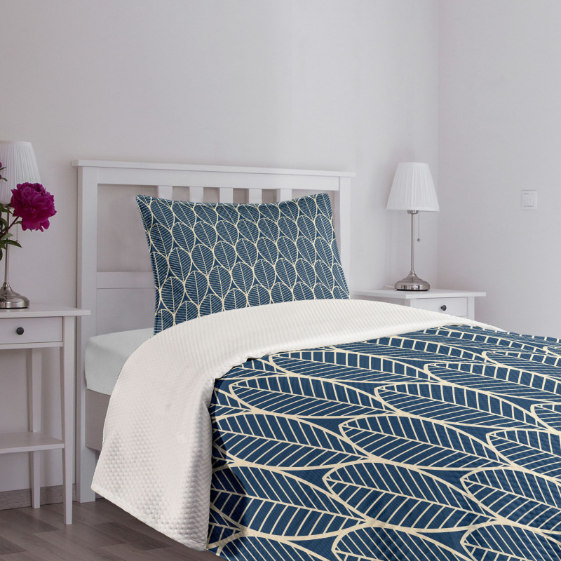 Abstract Leafage Pattern Bedspread Set