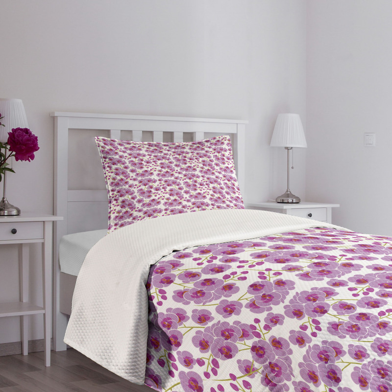 Floral Branches Meadow Bedspread Set