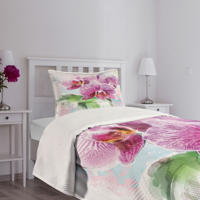 Posy of Hawaiian Plant Art Bedspread Set