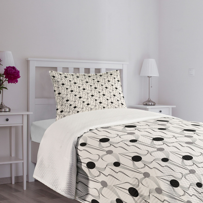 Streamlines and Circles Bedspread Set