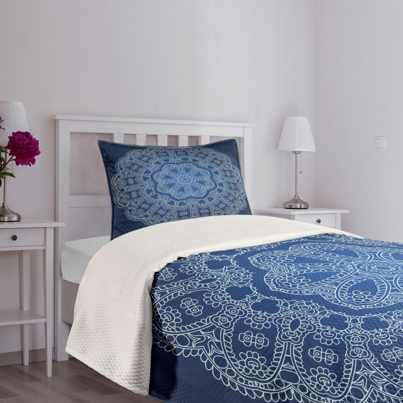 Ornate Flower Bedspread Set