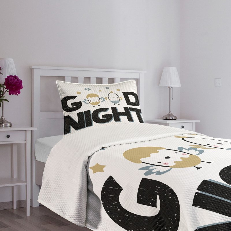 Night and Nesting Eggs Bedspread Set