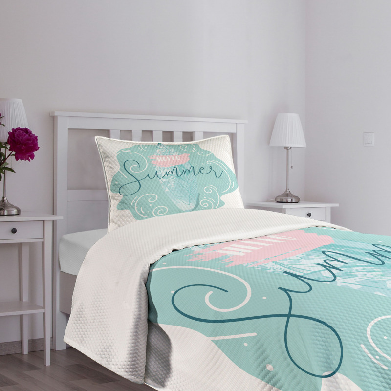 Surfboard Abstract Sea Bedspread Set