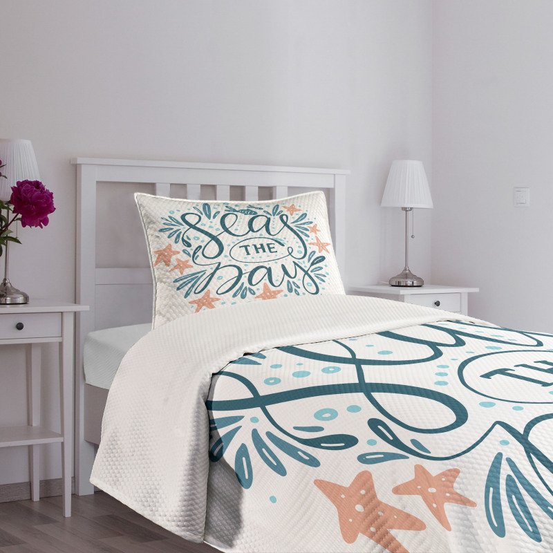 Seas Day Starfishes Bedspread Set