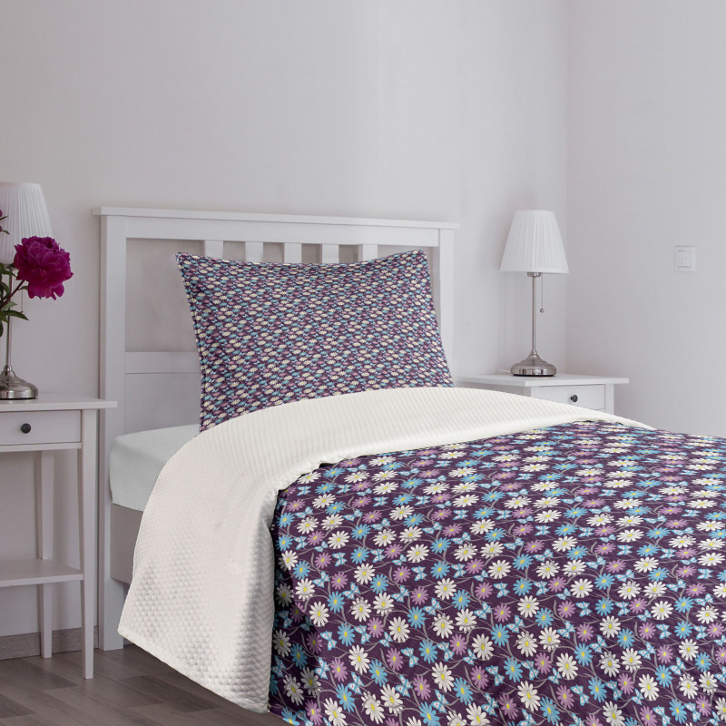 Summer Season Daisy Pattern Bedspread Set